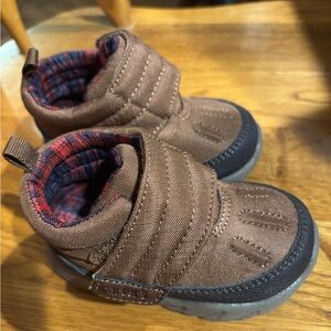 Carter's Brown and Gray Baby Walker Shoes